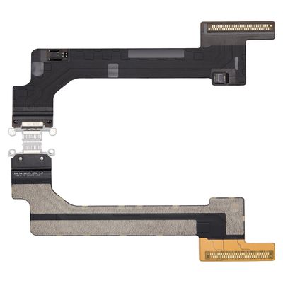 Best Shopper - Replacement Charging Port Flex Cable Compatible with iPad 10 (2022) (4G Version) (Premium) (Silver)