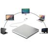 DIYEAH External DVD Drive USB Dual Interface Type-c DVD Burner Compact and Portable Easy to Use for Systems view 2