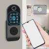 Smart Fingerprint Electric Control Lock, Stainless Steel Touchscreen Keyless WIFI Door Lock, Supports TUYA, with 5 Unlocking Methods, for Home Security view 2