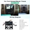 8 Core 4G+64G 5G WiFi Car Radio Stereo for Ford Escape 2007-2012/Mazda Tribute 2007-2012 with DSP Carplay Android Auto, Sellrich 9" 1280P Touch Screen Radio with BT 5.0 GPS FM/RDS SWC Backup Camera view 2