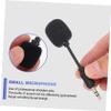 CORHAD 2pcs Noise-canceling Microphone for Small Recording Mic Noise Reduction Portable Comfortable Sponge Head for Streaming Conference view 2