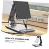 HOLIDYOYO Adjustable Foldable Tablet Stand Holder Durable Desktop Pad Bracket for Phones and Tablets Portable Design with Height and Angle Space Saving Storage view 2