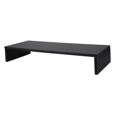 CAXUSD Wooden Monitor Riser Storage Shelf Desk Organizer for Laptop Pc and Printer and Stylish Desktop Stand for Home Office and Workspace Organization