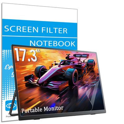 2 Pack Anti Glare Screen Protector for MNN/KYY/ARZOPA/InnoView/Lepow/ASUS ZenScreen/Newsoul/QQH All 17.3 inch Portable Monitor With 16:9 Aspect Ratio Laptop, Eye Protection Anti Glare Filter