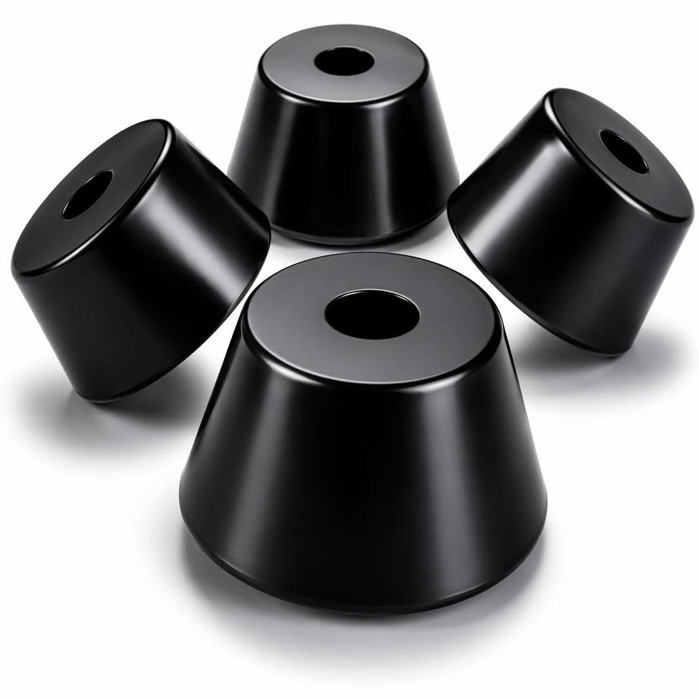 25mm x 13mm Rubber Feet Bumpers for Marshall Amp Cabinets Speakers Audio Repair Anti Vibration Cabinet Feet TPR (12 Pack)