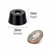 25mm x 13mm Rubber Feet Bumpers for Marshall Amp Cabinets Speakers Audio Repair Anti Vibration Cabinet Feet TPR (12 Pack) view 2