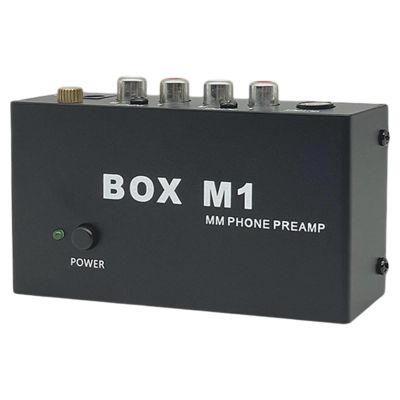 Hjdlhx Box M1 Phono Preamplifier for DJ and Stereo Systems