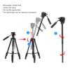 64.96in Compact Camera Stand Tripod, DSLR Camera Monopod for Smartphones, Camera Tripod with Panoramic Head, Ideal for Photography, Travel, Light with Stability view 4