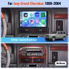 4+64GB Android 15 Car Radio for Jeep Grand Cherokee 1999-2004 with Wireless CarPlay Android Auto, 9 Inch Touch Screen Car Stereo for Grand Cherokee with GPS WiFi Bluetooth5.0 FM/RDS 32EQ Backup Camera view 2