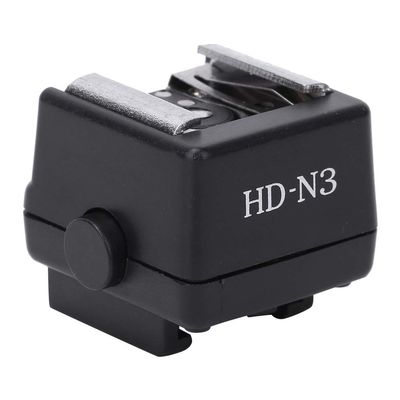 Video Camera Hot Shoe Adapter for Release Compatible Light PC Black