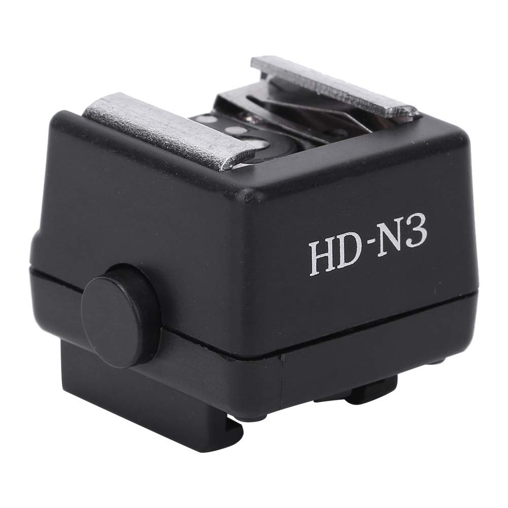 Video Camera Hot Shoe Adapter for Release Compatible Light PC Black