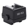 Video Camera Hot Shoe Adapter for Release Compatible Light PC Black view 1