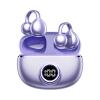 Clip-On Open-Ear Wireless Bluetooth 5.4 Earbuds & Bone Conduction Headphones - Noise Cancelling Mic, Waterproof, Ergonomic Design for Small Ears, Glasses Wearers, Running, Sports & Workouts (Purple) view 1