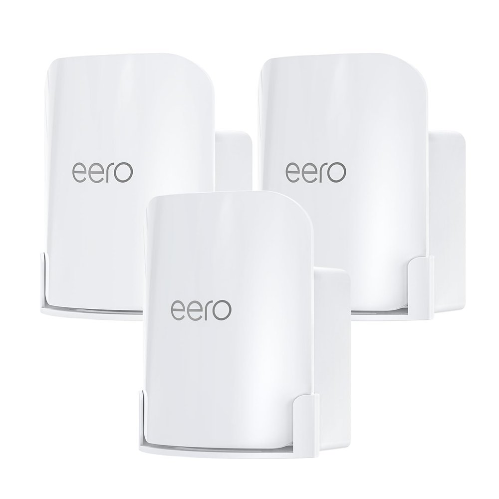 XLTTYWL erro Pro 7 Wall Mount Kit, erro 7 Pro Outlet Mount Bracket Optimize Space&Cable Management Accessories erro Pro 7 Compatible with erros Pro 7 Tri-Band Mesh Wi-Fi 7 Router (White, 3 Pack)