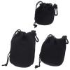 Holibanna 3Pcs Neoprene Camera Lens Bag Drawstring Lens Protector Pouches for Includes and Durable Storage for Protection view 1