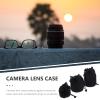 Holibanna 3Pcs Neoprene Camera Lens Bag Drawstring Lens Protector Pouches for Includes and Durable Storage for Protection view 3