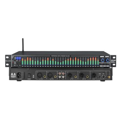 Stereo Equalizer for Home Audio System, Professional 31-Band Stereo Graphic Equalizer, Digital Audio EQ Equalizer, LED Spectrum Display, Low/Mid/Treble Adjustment
