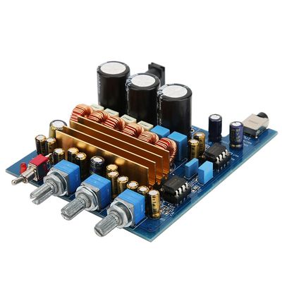 2.1 High Power Digital Amplifier Board, Dust Proof Design, TPA3116 Chip, Class D Working Method, 90% Efficiency, 2x50W100W Output, DC18V 24V, for Audio Enthusiasts and Professio