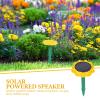 CIYODO Lotus Shape Solar Powered Speaker Weatherproof Outdoor Wireless Speaker Garden Solar Buddha Music Player view 3