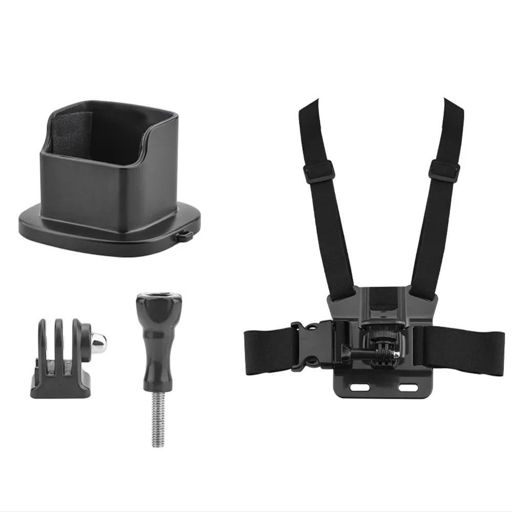 DJAISJNMC Drone Parts Mounting Base for DJI Osmo Pocket 3 Expansion Bracket Camera Connect Bicycle Stands/Tripod/Backpack Clip Accessory(Chest Strap Set)