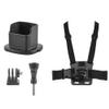 DJAISJNMC Drone Parts Mounting Base for DJI Osmo Pocket 3 Expansion Bracket Camera Connect Bicycle Stands/Tripod/Backpack Clip Accessory(Chest Strap Set) view 1