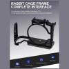 Camera Cage for Canon EOS R8 RP Camera Protection Frame with 1/4 Screw Holes Cold Shoe Cameras Bracket (Black) view 4