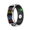 ZiCOWAY R12 Color Display Screen Smart Ring for Men Women,5ATM Waterproof Fitness Tracker with 24/7 Heart Rate/Sleep/Steps Detection,Medical Grade Metal Case,Compatible with iOS and Android view 2