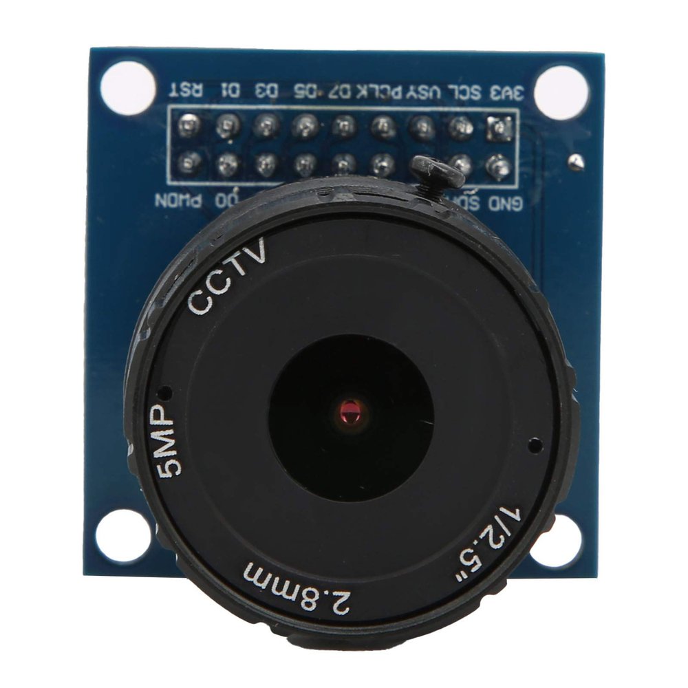 5MP OV7670 Camera e, DIY Camera e Board, High Definition CS Metal Mount with 2.8mm Manual, Adjustable Macro Lens for Development Projects, Includes 1 x Camera