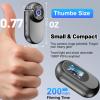 Mini Body Camera 64GB 1080P Tiny Cam Portable Thumb Action Camera Wearable Hands-Free POV Portable Video Recorder with Two Pets Collars Mount and Bicycle Mount Bracket for Cycling Pet Vlogging view 3