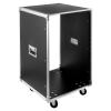 16u Av Rack Case with Wheels, Metal Studio Rack Cabinet with Built-in Handles,Wheel Claw Nails Locking Swivel Caster Wheels, Telecom, Equipment Rack for Indoor Use in Ktv Rooms, Conference Rooms view 1