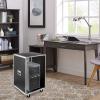 16u Av Rack Case with Wheels, Metal Studio Rack Cabinet with Built-in Handles,Wheel Claw Nails Locking Swivel Caster Wheels, Telecom, Equipment Rack for Indoor Use in Ktv Rooms, Conference Rooms view 3