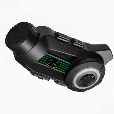 Locadence Motorcycle Bluetooth Intercom Headset, Motorcycle Helmet BT5.1 Headset with 135 Wide Angle 2K 30FPS Camera, Water Proof Noise Cancellation Helmet Headphones (S3)