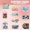 10pcs Climbing Sticker Sheet, Sports Motivational Vinyl Decals for Rock Climbers, Boulderers, Outdoor Adventurers, Waterproof, UV-Resistant, for Laptop, Water Bottle, Journal, Helmet, Notebook view 2