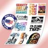 10pcs Climbing Sticker Sheet, Sports Motivational Vinyl Decals for Rock Climbers, Boulderers, Outdoor Adventurers, Waterproof, UV-Resistant, for Laptop, Water Bottle, Journal, Helmet, Notebook view 3