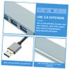 Vaguelly USB Hub Port USB Adapter USB Splitter for Laptop and Expands One USB Port Into Four Lightweight Design High Speed Data Transmission Compatible with USB view 2