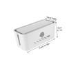 Happyyami Practical Power Cord Storage Box Lid Wire Organizer Cable Management Holder for Home view 2