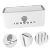 Happyyami Practical Power Cord Storage Box Lid Wire Organizer Cable Management Holder for Home view 4