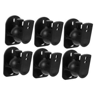 DOITOOL 6sets Speaker Mount Rack Wall Mount Speaker Brackets Practical for Home Ktv Bars Concerts Easy Installation