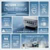 DBIT AC1200 Whole Home Mesh WiFi System, Covers up to 2,000 Sq Ft, Dual-Band 1200Mbps Mesh Network for 90 Devices, Standalone Router or Mesh Add-On Node, 4 Gigabit Ports per Unit (D-MAC3, 1-Pack) view 2
