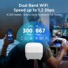 DBIT AC1200 Whole Home Mesh WiFi System, Covers up to 2,000 Sq Ft, Dual-Band 1200Mbps Mesh Network for 90 Devices, Standalone Router or Mesh Add-On Node, 4 Gigabit Ports per Unit (D-MAC3, 1-Pack) view 3