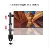Adjustable Gas Monitor Arm Stand for 13"-32" Screens, Single Desk Mount, C-Clamp/Grommet Installation, Holds Up to 19.8lbs, Black view 4