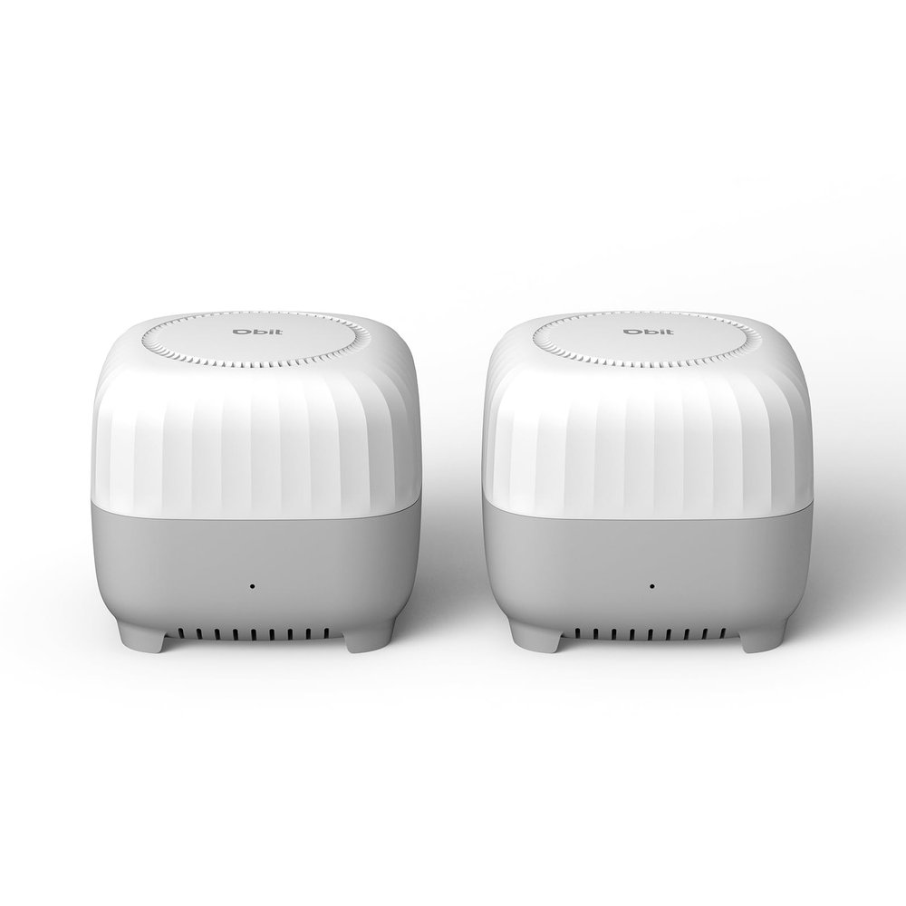 DBIT AC1200 Whole Home Mesh WiFi System, Covers up to 4,000 Sq Ft, Dual-Band 1200Mbps Mesh Network for 90 Devices, Replaces Wireless Router and WiFi Extender, 4 Gigabit Ports per Unit (D-MAC3, 2-Pack)