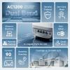 DBIT AC1200 Whole Home Mesh WiFi System, Covers up to 4,000 Sq Ft, Dual-Band 1200Mbps Mesh Network for 90 Devices, Replaces Wireless Router and WiFi Extender, 4 Gigabit Ports per Unit (D-MAC3, 2-Pack) view 2