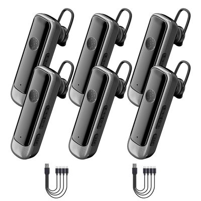 CBCBTWO N3S MAX Small Two Way Radio FRS Mini Walkie Talkies for Adults Wearing Method Ear Hook or Clip Collar Type-C 4-in-1 Charger Portable Walkie Talkie for Restaurant (6 Pack)