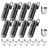 CBCBTWO N3S MAX Earhook Walkie Talkies Touch to Talk Wearing Method Ear Hook or Clip Collar Portable Two Way Radios with Earpiece Type-C 4-in-1 Charger Mini 2 Way Radio for Restaurant (8 Pack) view 1