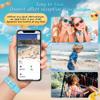 FGERWZ (2Pack) Silicone Bracelet for Tile Mate (2022/2024), Waterproof Protective Case for Tile Life360 Mate Tracker Hidden Tile Mate Holder for Child/Teen/Elderly (Pink + Sky Blue) view 4