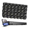 ANNKE 1080P Security Camera System, 32CH 3K Lite DVR Recorder with AI Motion Detection, 28x 2MP (19201080) Add-on Wired Black Turret Cams with Smart Color Night Vision, 3.6mm Lens, 6TB Hard Drive view 1