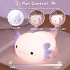 FAMIDUO Axolotl Night Light for Kids,Cute Purple Axolotl Lamp,LED Squishy Nursery Nightlight, Soft Silicone Novelty Animal Bedside Touch Lamp, Room Decor,Axolotl Gifts for Mom Girls Baby Toddler view 2