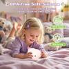 FAMIDUO Axolotl Night Light for Kids,Cute Purple Axolotl Lamp,LED Squishy Nursery Nightlight, Soft Silicone Novelty Animal Bedside Touch Lamp, Room Decor,Axolotl Gifts for Mom Girls Baby Toddler view 4