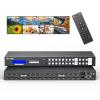 MT-VIKI 4K30Hz Seamless HDMI Matrix Switcher 8x8, Video Wall Controller 4x2 & Multiviewer w/PIP+ 3.5MM Audio, Rack Mount HDMI Matrix Switcher Splitter w/Web GUI view 1
